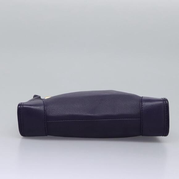 CELINE Shoulder Bag Leather Purple Gold - Picture 5 of 13